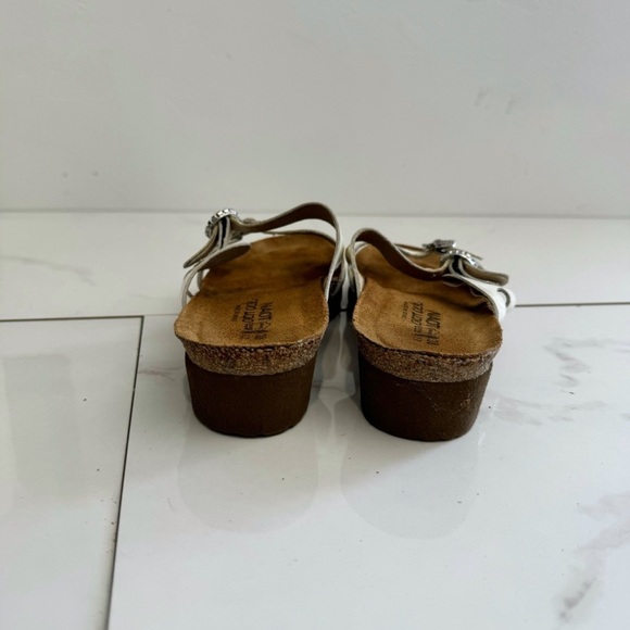 Naot Kate White Diamond Slide Sandals Size 38 / US 7 - Picture 4 of 4